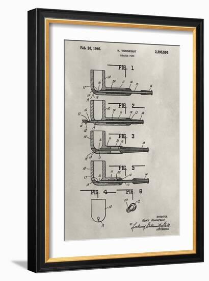 Patent--Pipe-Alicia Ludwig-Framed Art Print