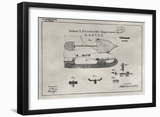 Patent--Skate-Alicia Ludwig-Framed Art Print