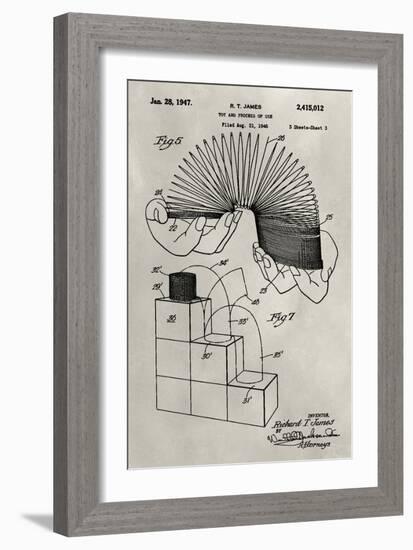 Patent--Slinky-Alicia Ludwig-Framed Art Print