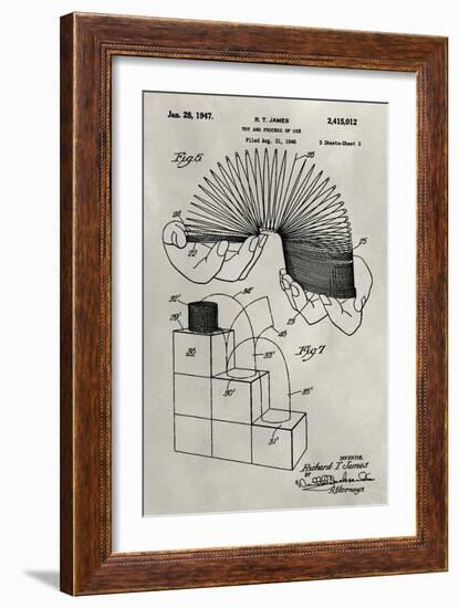 Patent--Slinky-Alicia Ludwig-Framed Art Print