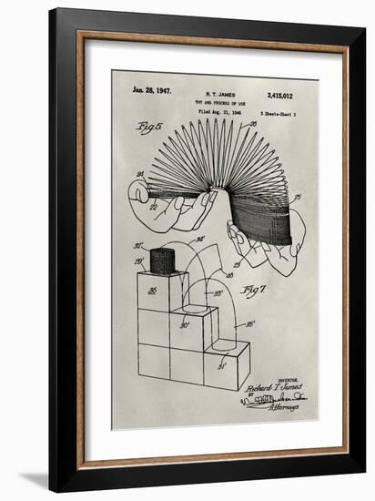 Patent--Slinky-Alicia Ludwig-Framed Art Print