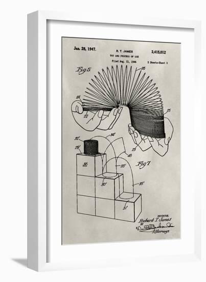 Patent--Slinky-Alicia Ludwig-Framed Art Print