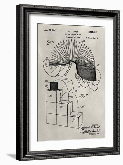 Patent--Slinky-Alicia Ludwig-Framed Art Print