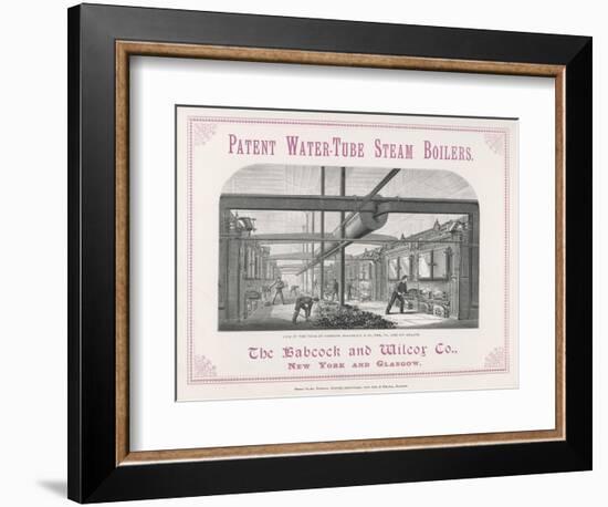 Patent Water-Tube Steam Boilers from the Babcock and Wilcox Company-null-Framed Art Print