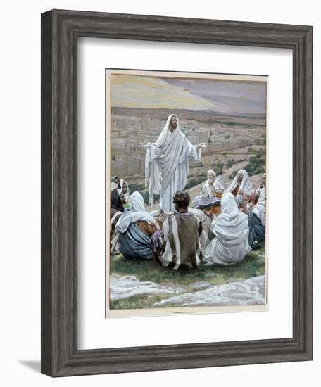 Pater Noster - the Lord's Prayer, Illustration for 'The Life of Christ', C.1886-94-James Tissot-Framed Giclee Print