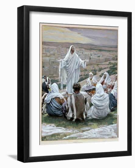 Pater Noster - the Lord's Prayer, Illustration for 'The Life of Christ', C.1886-94-James Tissot-Framed Giclee Print