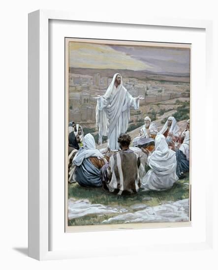 Pater Noster - the Lord's Prayer, Illustration for 'The Life of Christ', C.1886-94-James Tissot-Framed Giclee Print