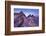 Paternkofel and Tre Cime Di Lavaredo Mountains at Dawn, Sexten Dolomites, South Tyrol, Italy-Frank Krahmer-Framed Photographic Print