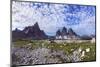 Paternkofel (Left) and Tre Cime Di Lavaredo Mountains, Sexten Dolomites, South Tyrol, Italy-Frank Krahmer-Mounted Photographic Print