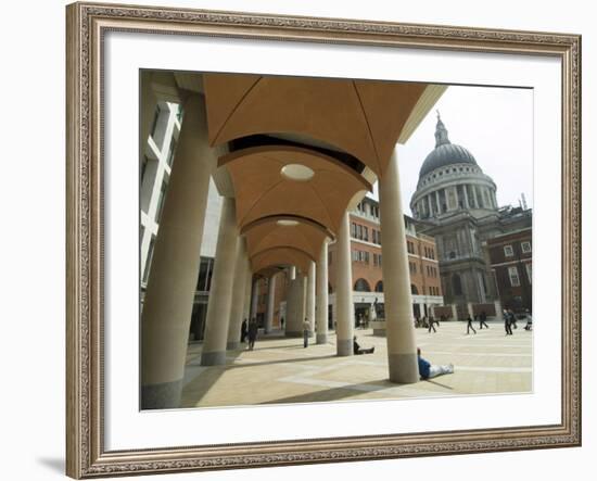 Paternoster Square, Near St. Paul's Cathedral, the City, London, England, United Kingdom-Ethel Davies-Framed Photographic Print