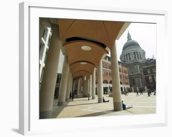 Paternoster Square, Near St. Paul's Cathedral, the City, London, England, United Kingdom-Ethel Davies-Framed Photographic Print