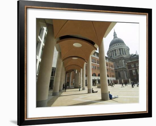 Paternoster Square, Near St. Paul's Cathedral, the City, London, England, United Kingdom-Ethel Davies-Framed Photographic Print