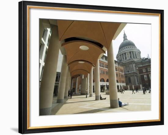 Paternoster Square, Near St. Paul's Cathedral, the City, London, England, United Kingdom-Ethel Davies-Framed Photographic Print