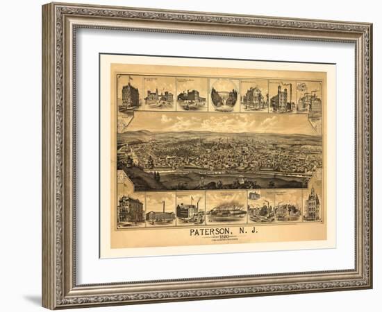 Paterson, NJ-1880-Dan Sproul-Framed Art Print