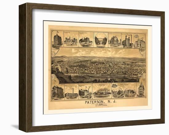 Paterson, NJ-1880-Dan Sproul-Framed Art Print