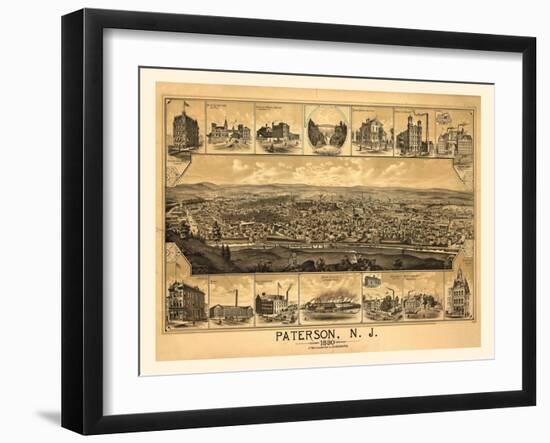 Paterson, NJ-1880-Dan Sproul-Framed Art Print