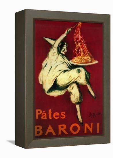 Pates Baroni Vintage Poster - Europe-Lantern Press-Framed Stretched Canvas