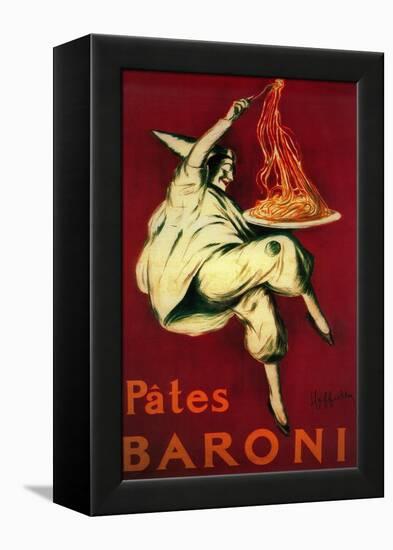 Pates Baroni Vintage Poster - Europe-Lantern Press-Framed Stretched Canvas