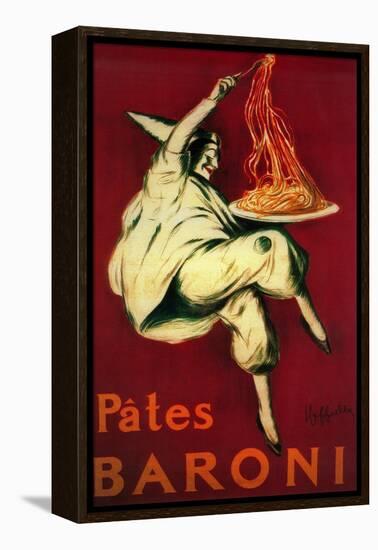 Pates Baroni Vintage Poster - Europe-Lantern Press-Framed Stretched Canvas