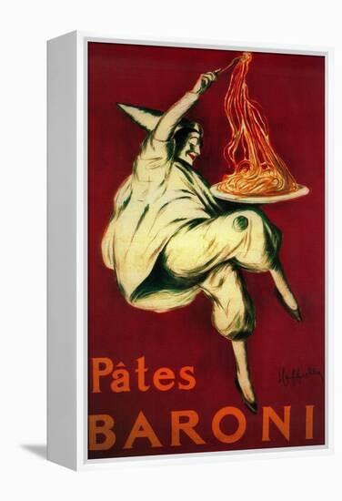 Pates Baroni Vintage Poster - Europe-Lantern Press-Framed Stretched Canvas