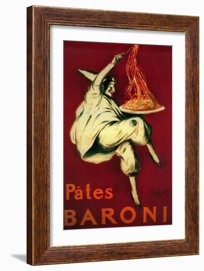 Pates Baroni Vintage Poster - Europe-Lantern Press-Framed Art Print