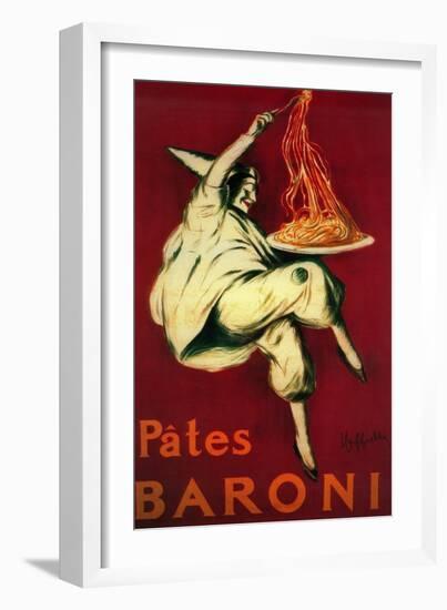 Pates Baroni Vintage Poster - Europe-Lantern Press-Framed Art Print