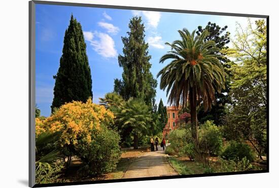 Path at Hanbury Botanic Gardens near Ventimiglia, Province of Imperia, Liguria, Italy-null-Mounted Art Print