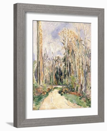 Path at the Entrance of the Forest, C.1879-Paul Cézanne-Framed Giclee Print