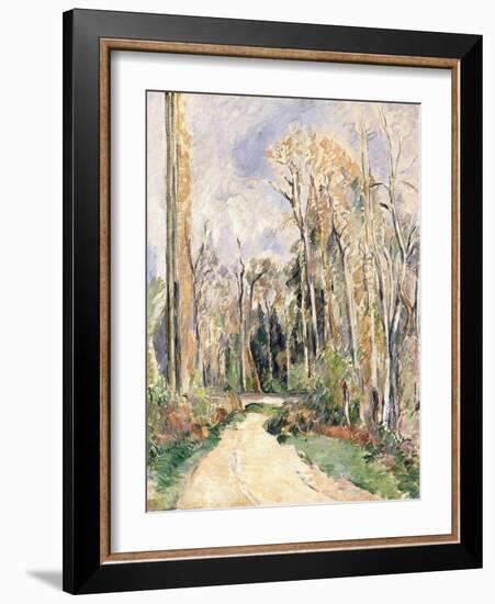 Path at the Entrance of the Forest, C.1879-Paul Cézanne-Framed Giclee Print