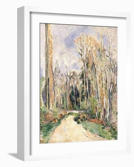 Path at the Entrance of the Forest, C.1879-Paul Cézanne-Framed Giclee Print