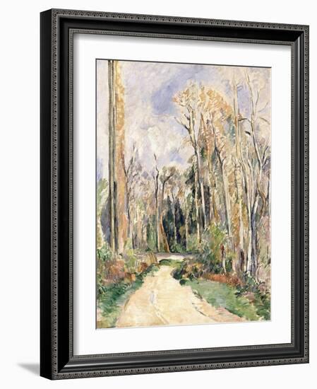 Path at the Entrance of the Forest, C.1879-Paul Cézanne-Framed Giclee Print