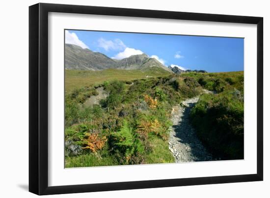 Path from Glen Brittle to Sgurr Alasdair, Cuillin Hills, Isle of Skye, Highland, Scotland-Peter Thompson-Framed Photographic Print