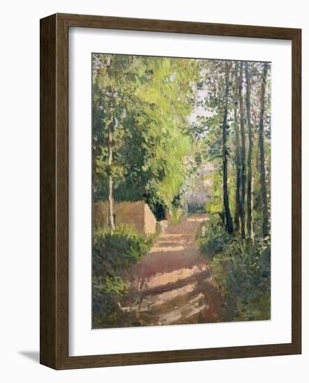 Path in a Wood in Normandy-Gustave Caillebotte-Framed Giclee Print