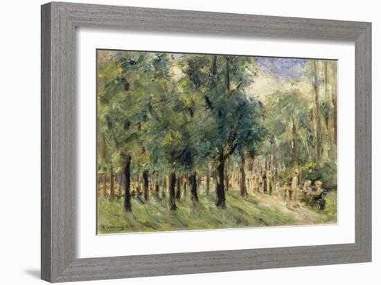 Path in Berlin Tiergarten with People Strolling, 1921-Max Liebermann-Framed Giclee Print