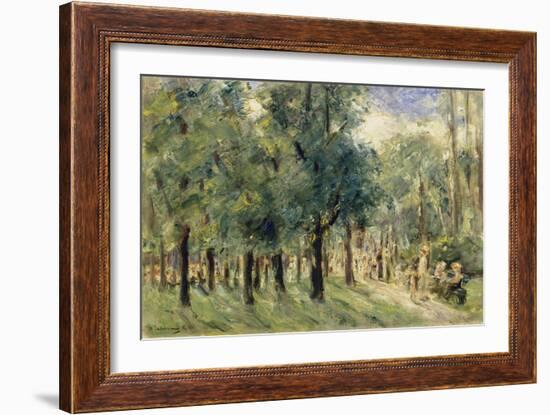 Path in Berlin Tiergarten with People Strolling, 1921-Max Liebermann-Framed Giclee Print