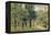 Path in Berlin Tiergarten with People Strolling, 1921-Max Liebermann-Framed Premier Image Canvas