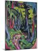 Path in Forest in the Mountains-Ernst Ludwig Kirchner-Mounted Giclee Print