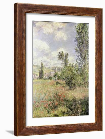 Path in Ile Saint Martin, Vetheuil-Claude Monet-Framed Giclee Print