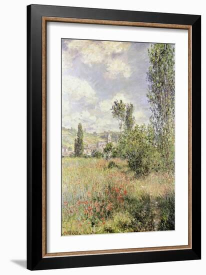 Path in Ile Saint Martin, Vetheuil-Claude Monet-Framed Giclee Print