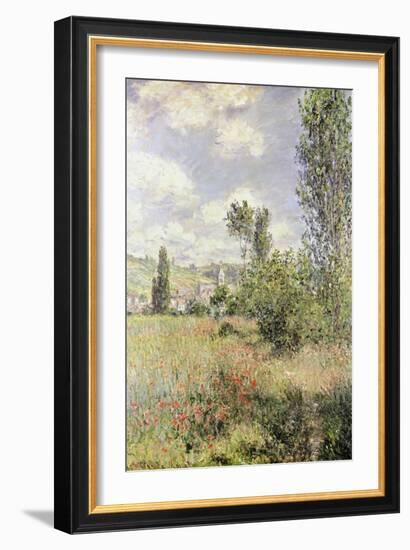 Path in Ile Saint Martin, Vetheuil-Claude Monet-Framed Giclee Print