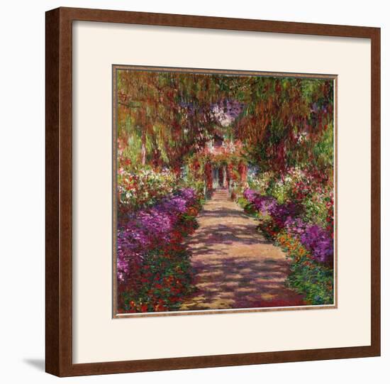 Path in Monet's Garden, Giverny-Claude Monet-Framed Giclee Print