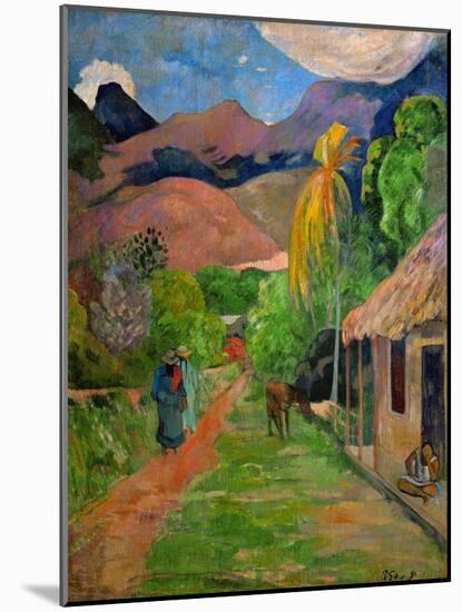 Path in Papeete, called rue du Tahiti. Oil on canvas (1891) 115.5 x 88.5 cm Cat. W 441.-Paul Gauguin-Mounted Giclee Print