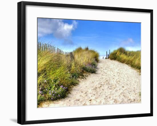 Path in the Dunes Going to the Seaside-Chantal de Bruijne-Framed Photographic Print