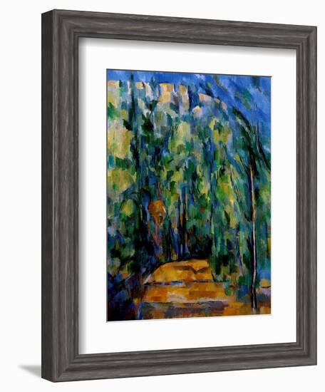 Path in the Forest, 1902-06-Paul Cézanne-Framed Giclee Print