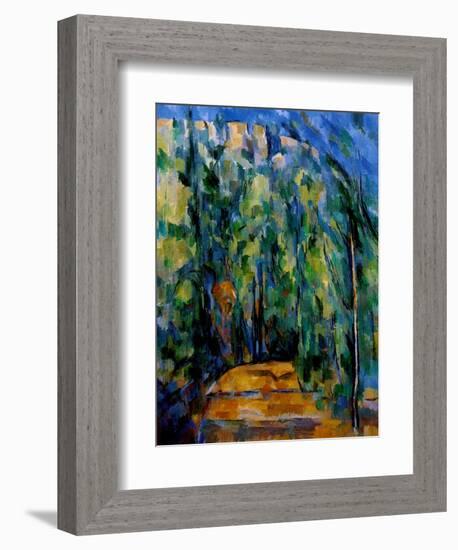 Path in the Forest, 1902-06-Paul Cézanne-Framed Giclee Print