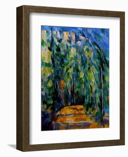 Path in the Forest, 1902-06-Paul Cézanne-Framed Giclee Print