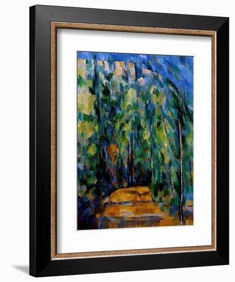 Path in the Forest, 1902-06-Paul Cézanne-Framed Giclee Print