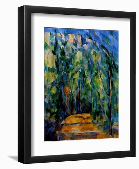 Path in the Forest, 1902-06-Paul Cézanne-Framed Giclee Print