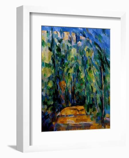 Path in the Forest, 1902-06-Paul Cézanne-Framed Giclee Print