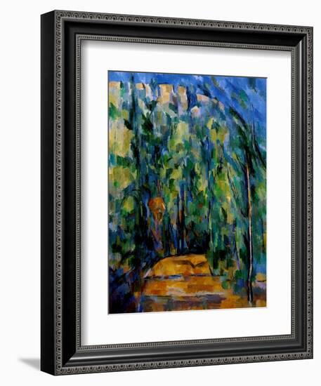 Path in the Forest, 1902-06-Paul Cézanne-Framed Giclee Print